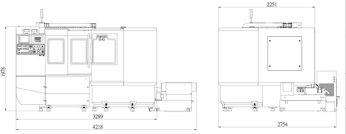 GJ-412 Series CNC ID OD Grinder Measurement